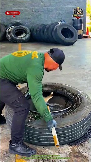 How to Remove a Tire from the Rim Using a Bead Breaker, Fast and Efficient #tools