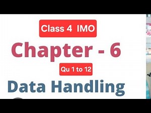 Class 4 maths olympiad | Chapter 6 Data Handling Part 1 | IMO Class 4 #class4imo #maths