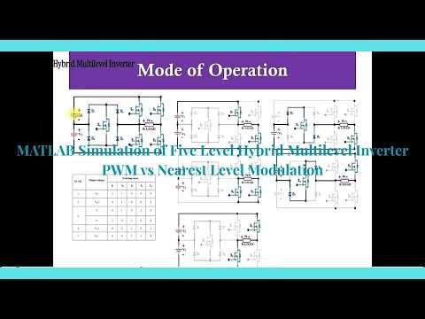 MATLAB Simulation of Five Level Hybrid Multilevel Inverter PWM vs Nearest Level Modulation