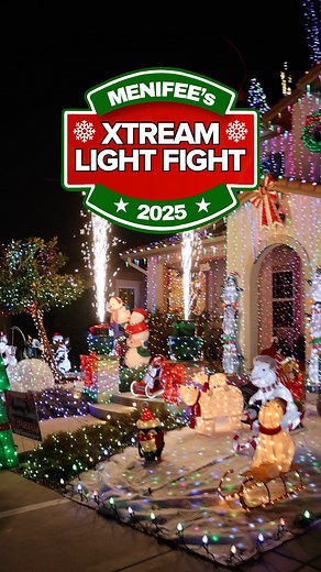 Menifee’s XTREAM LIGHT FIGHT returns for 2025! Show off your most festive holiday spirit with creative neighborhood displays of all sizes. Application Window: Open through Sunday, December 7 Public Voting: Wednesday, December 10 - Sunday, December 14 Winners Announced: Friday, December 19 Categories: Best Theme 🎄 North Pole Neighbor ❄️ Clark Griswold 💡 Inflatable Fun (5 inflatables) ⛄️ Community Favorite 😍 All entries will be displayed on an interactive map for public viewing and voting. Winn