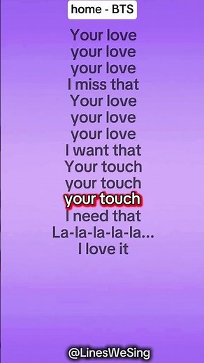 Home - BTS (Lyrics) | LinesWeSing