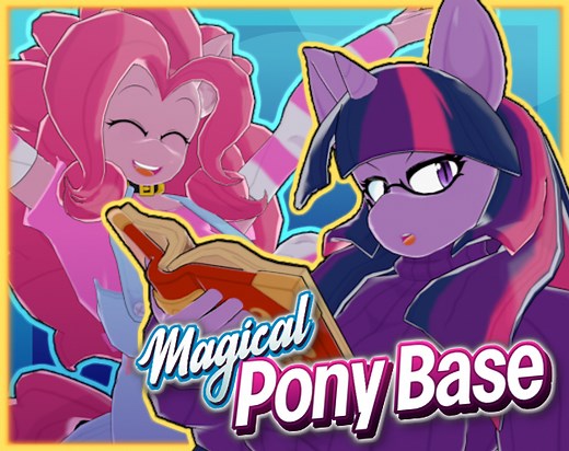 Magical Pony Base [VRChat Avatar] by nonarycubed