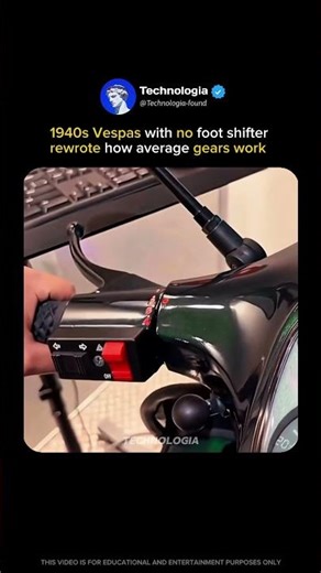How Vespas changed gears forever…🛵⚙️