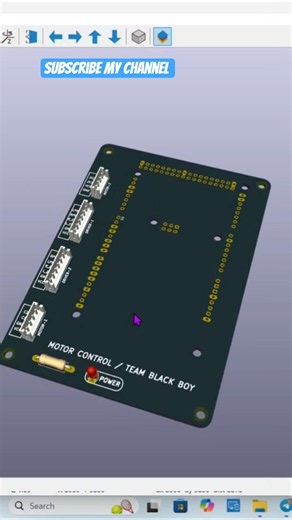 PCB Board Design Motor Control using STM32 (team black boy) 😂😂🤣 #pcb #motorcontroller #shorts