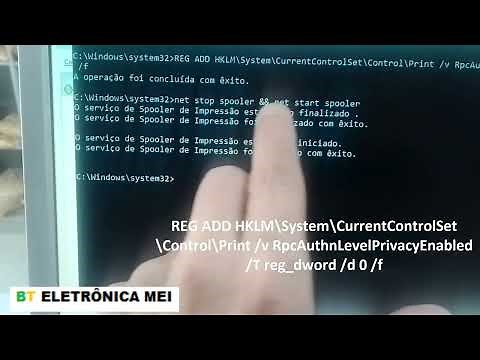 RESOLVIDO!! Erro 11B 0x0000011B Windows 10 22H2 Impressora não instala na rede.