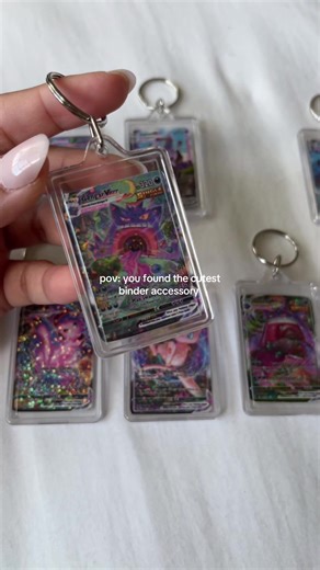 savspokegiftshop on Etsy 🤍 mini Pokemon card key chains