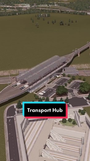 Building a Transport Hub in Cities Skylines