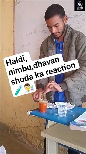 Haldi + Nimbu + Baking Soda Reaction Explained 🧪 | Magic Chemistry Experiment in Hindi by Saurav sir