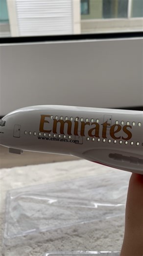 Flying Dreams | Look for Emirates A380 - Scale 1/160 - 46cm long Ahh with LED lights 💡 | Instagram