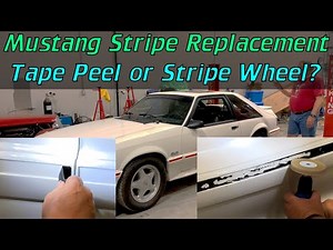 Foxbody Body Stripe Replacement. Is a Stripe Wheel Better Than Peeling?