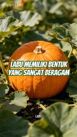 Labu memiliki bentuk yang sangat beragam #fakta #facts #labu