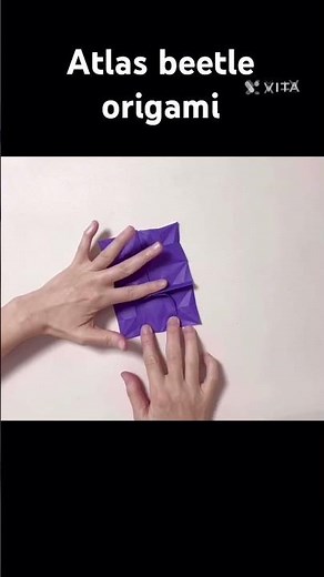 Atlas beetle origami#아틀라스장수풍뎅이접기#곤충종이접기