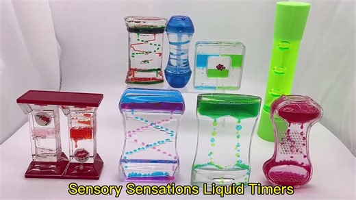 New Sensory Fidget Toy Liquid Motion Bubble Timer Calm Down Bottle New Liquid Timer Sensory Toy Relaxation Liquid Motion Bubbler