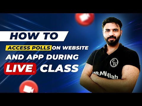 How to Access Polls on Website and APP during Live Class
