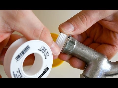 Wasserleitung Richtig Abdichten mit Dichtband Anleitung