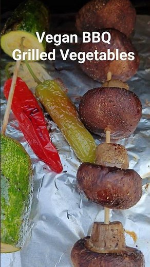 Vegan BBQ Grilled Vegetables ASMR