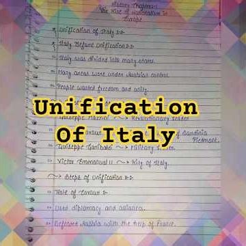 Unification of Italy in 10 Minutes |#Class 10|#EasyNotes 1850–1870|#viral shorts|#unificationofItaly
