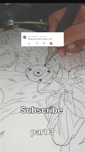 [Drowing of Obito Uchiha] part 3 colouring |✨ from Naruto Shippuden ✨|