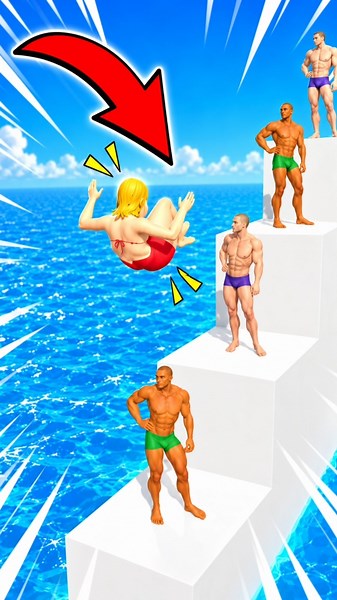 Squeezy Girl Crazy Jumping Challenge 🤯 #shorts #squeeze #gameplay
