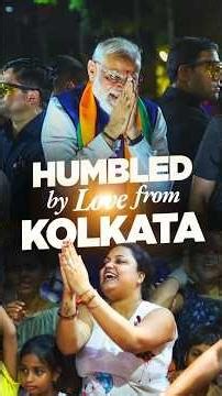 PM Modi's grand roadshow in Kolkata, #westbengal | #shorts