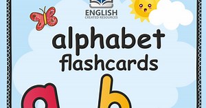Alphabet Printable Flashcards - English Created Resources