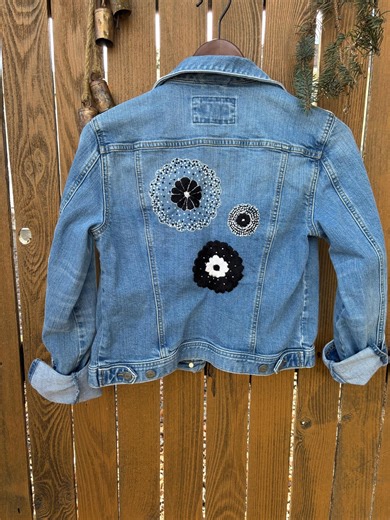 Hand Embroidered Denim Jacket | Unique Jean Jacket | Slow Fashion | Artisan Made - Etsy