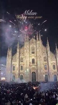 Duomo di Milano New Year 2026 ✨ | Midnight Moment #shorts #2026