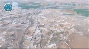 Drone footage of AFV action in Syria (T-72) | Tanks. Being tanks.