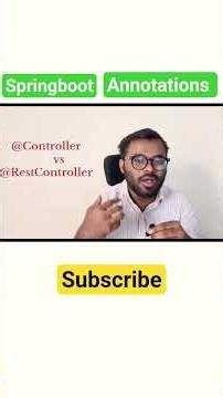 understanding of @controller vs @RestController #javatutorial #javaee #education #javaisawesome