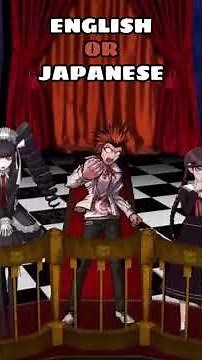 Danganronpa English Vs. Japanese (#32) #danganronpa #triggerhappyhavoc #anime #english #japanese