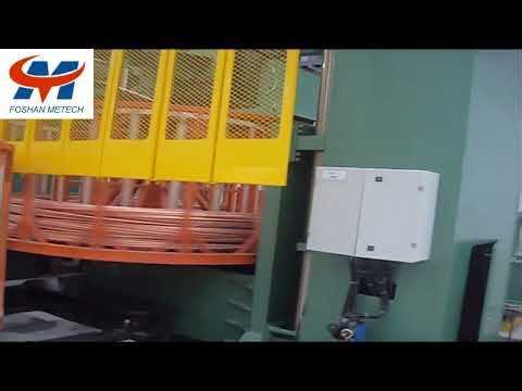 Copper tube continuous casting and rolling production line