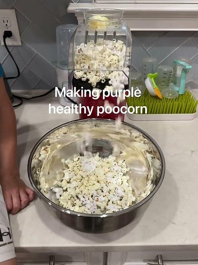 Purple Popcorn?! Fun Healthy Snack with the Kids 🍿