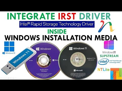 IRST Driver Integration inside windows installation Media