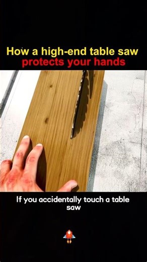 How a high -end table saw protests your hands #knowledge #science