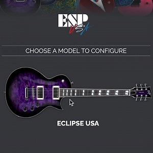 Some of ESP’s best guitars - Eclipse, Horizon, M-I, M-II, V-II. Make it your own, and we’ll build it for you in the USA! | ESP Guitars