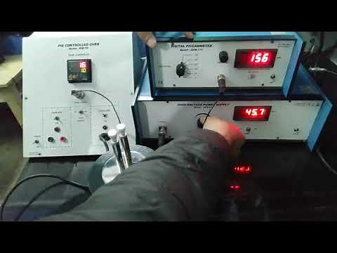 Two Probe Method for the Resistivity Measurement of High Resistive Samples at Different Temperatures