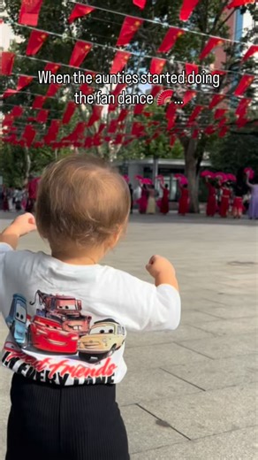 2.4K views · 75 reactions | Arlo in China finding his daily exercising routine, the aunties street dances 節 #arlosadventure #arloinchina | Claire Marissa Martinsen | Facebook