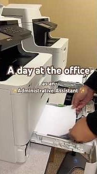 A day at the office as an Administrative Assistant 💼✨🧡 #worklife