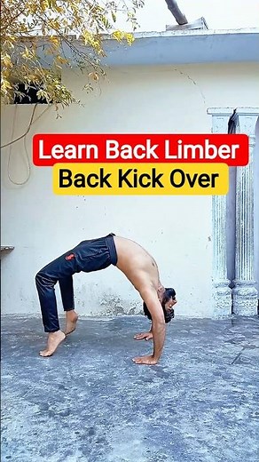 Back Limber / Back Kick Over Easy Tutorial #shorts