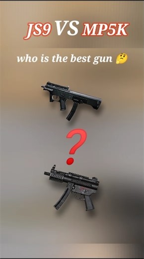 JS9 VS MP5K DAMAGE COMPARISON who is the best gun 🤔 #shorts #pubgmobile #gaming