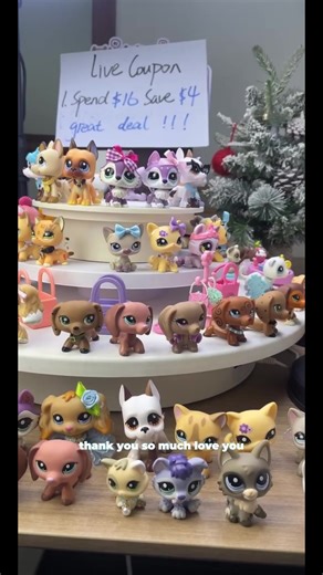 3 pc random miniature cat and dog figures for lps collection Collectible Soft Animal Cute Animal Design