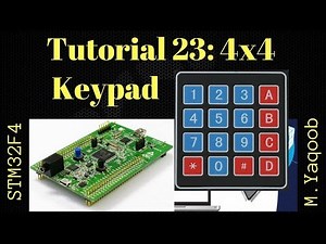 STM32F4 Discovery board - Keil 5 IDE with CubeMX: Tutorial 23 - 4x4 Keypad
