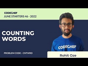 CNTWRD | COUNTING WORDS | July Starters46 2022 | Problem Solutions | CodeChef
