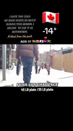 Old School Push-Ups Challenge for Winter Fitness Motivation
