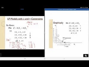 LP Solution Lecture #4 Big M Method