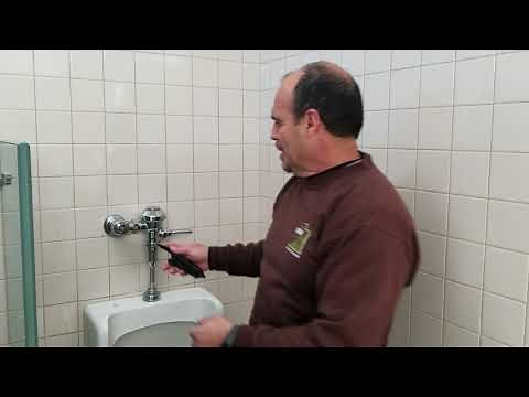 Turn off Water to Urinal.