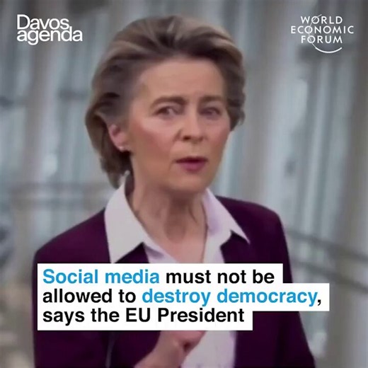 EU chief Ursula von der Leyen: "We need to contain this immense power of the big digital companies."