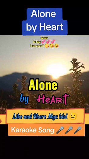 Alone by Heart Video Karaoke Song #bukidnon #oldsong #ofw #follower #duet #karaoke
