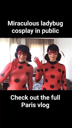 two LADYBUGS #cosplay #miraculous #miraculousladybug #ladybug #comiccon #vlog