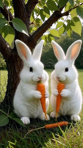 Kawaii Animal｜Super cute little white bunny!